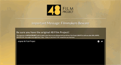 Desktop Screenshot of 48hourfilmdisclaimer.com