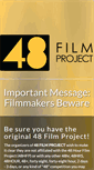 Mobile Screenshot of 48hourfilmdisclaimer.com