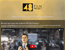Tablet Screenshot of 48hourfilmdisclaimer.com